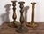 Metal Vintage Table Candlesticks, 1920, Set of 3 For Sale - Image 7 of 10