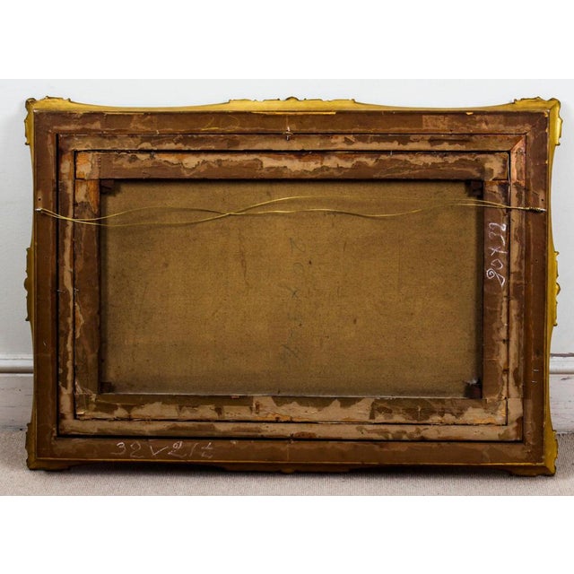 Francesco Bergamini, Figurative Scene, 1894, Oil on Canvas, Framed For Sale - Image 12 of 14