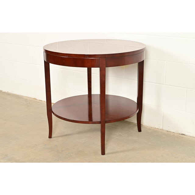 Kindel Furniture Modern Regency Mahogany Two-Tier Center Table or Tea Table For Sale - Image 13 of 13