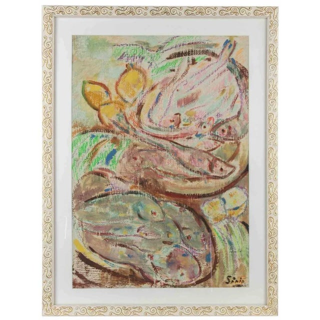 1970s Sirio Pellegrini, Still Life, Watercolor, 1970s For Sale - Image 5 of 5
