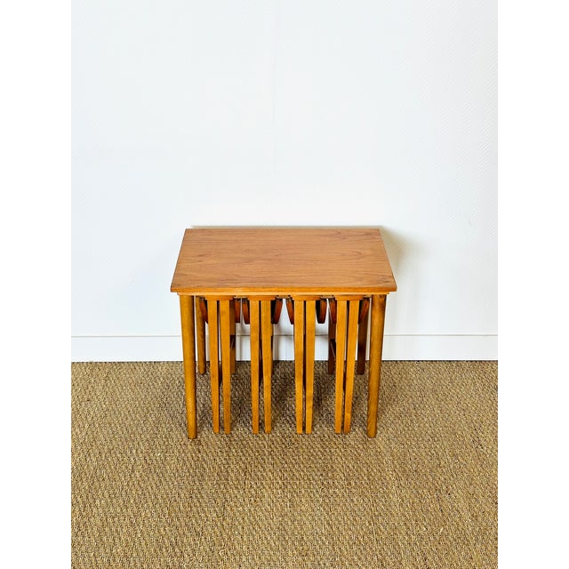 Scandinavian Teak Nesting Coffee Tables, 1960s, Set of 5 For Sale - Image 6 of 18