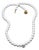 MCM Jewelry Milk Glass Beaded Necklace. Vintage European Export. For Sale