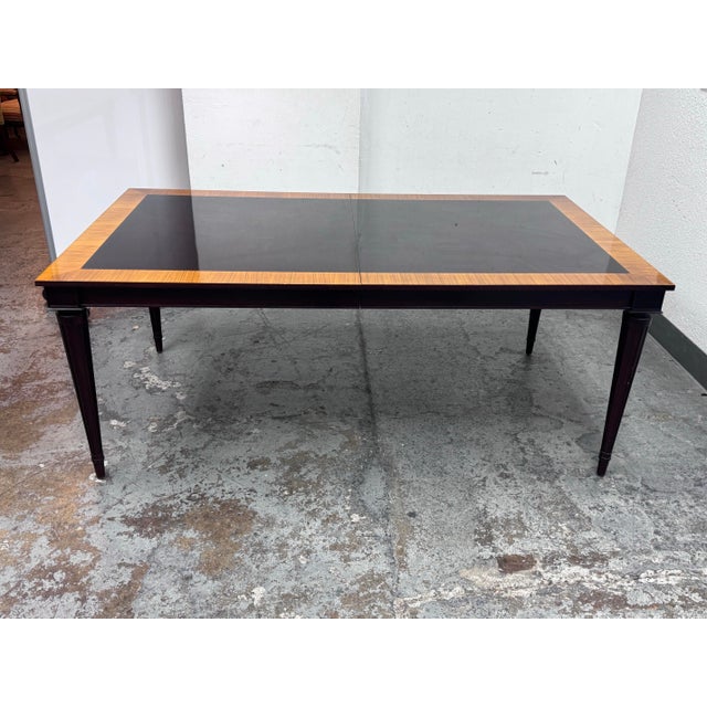 Design Plus Gallery presents a Moderne Extension Dining by Larry Laslo for John Widdicomb. This extension dining table is...