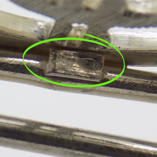 1970s Vintage Italian Handmade Genuine Silver Money Clip With Dollar Symbol For Sale - Image 5 of 8