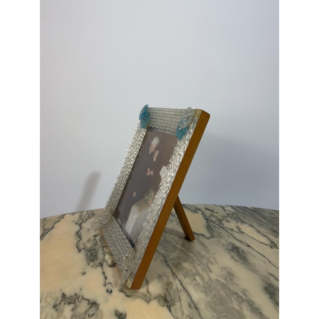 1960s Large Murano Glass Photograph Holder from Vetri Murano, 1960 For Sale - Image 5 of 12