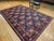 Vintage Persian Tabriz Area Rug, Hand-Knotted Wool, Allover Floral Gol Farang Pattern, Navy & Red, 7x11 For Sale - Image 14 of 14