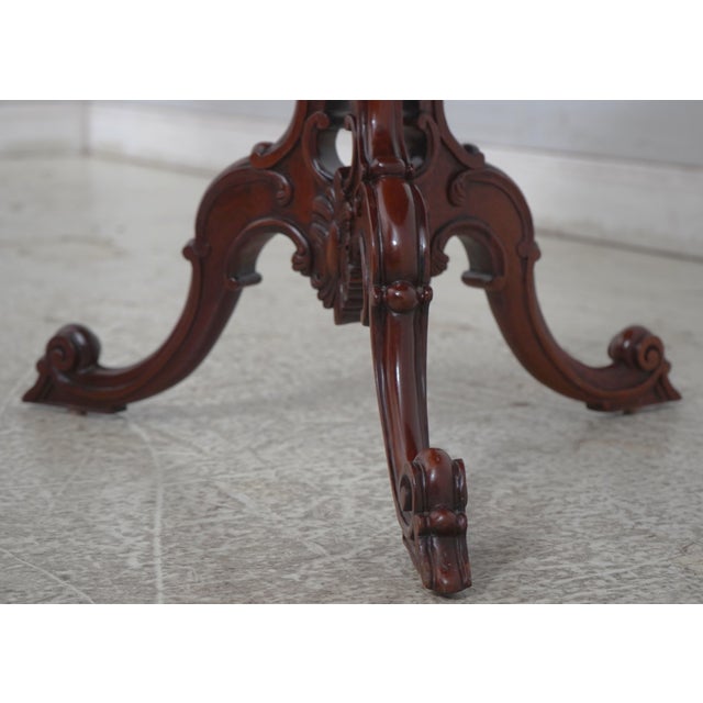 Hickory Chair Mt Vernon Mahogany Pie Crust Tea Table For Sale In Philadelphia - Image 6 of 13