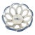 Vintage Ceramic Woven Lattice Basket Bowl For Sale
