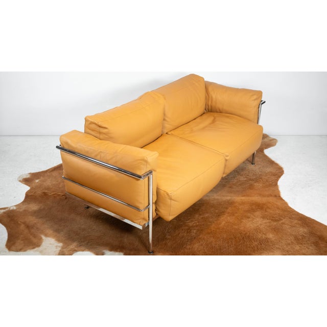 Le Corbusier Lc3 Grand Confort Attributed Loveseat Sofa For Sale - Image 9 of 18