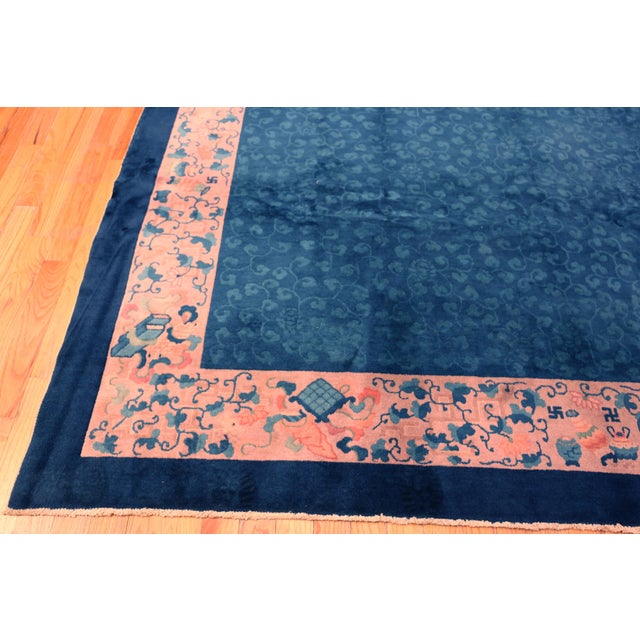 Textile Nazmiyal Collection Antique Chinese Art Deco Rug For Sale - Image 7 of 8