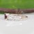 0.9cts Estate Rubellite Tourmaline Ring W Natural Diamonds: 14k Solid Gold | 6mm For Sale - Image 10 of 10