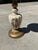 Hollywood Regency Vintage Hollywood Regency Floral Porcelain & Brass Floor Ashtray Stand For Sale - Image 3 of 13