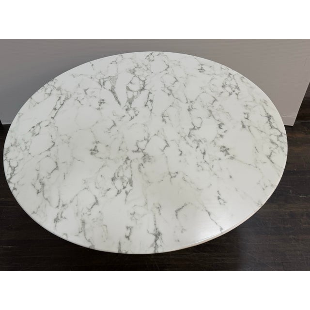 Modway Lippa Artificial Marble Top Table, 54 Inches For Sale In San Francisco - Image 6 of 12