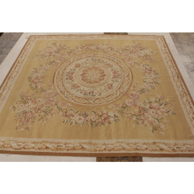 An 8x8 ode to the celebrated 18th-Century Aubusson tapestry flat weave style from Rug & Kilim’s European Collection....