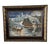 Vintage Embroidered Painting, 1940s For Sale