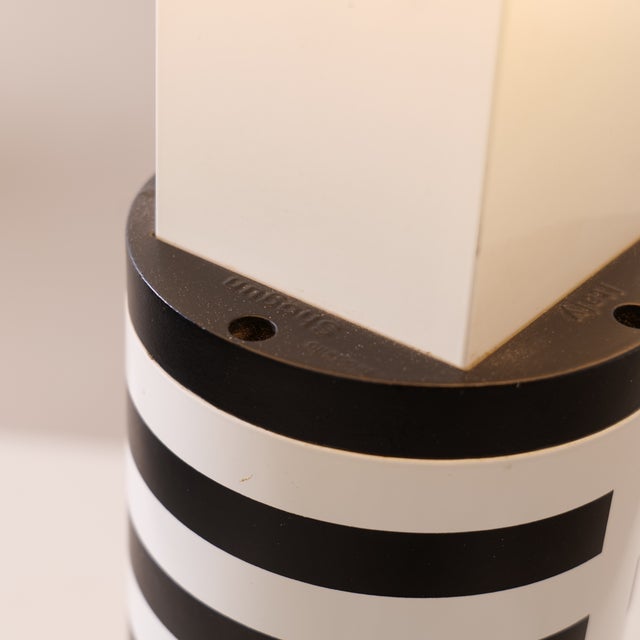 Black Vintage Shogun Lamp by Mario Botta for Artemide, 1980s For Sale - Image 8 of 13