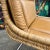 Wood Leather and Rattan Chrome Cantaliver Side Chair Office For Sale - Image 7 of 12