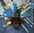 Gabriella Crespi 1960s Bamboo Pencil Reed Round Glass Dining Table For Sale - Image 4 of 12