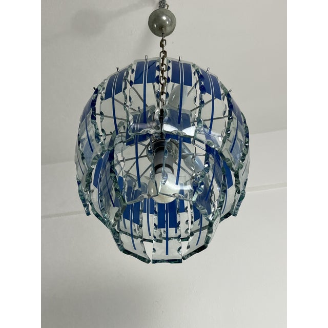 Vintage Chandelier in Colored Murano Glass in the style of Zero Quattro, 1970s For Sale - Image 6 of 13