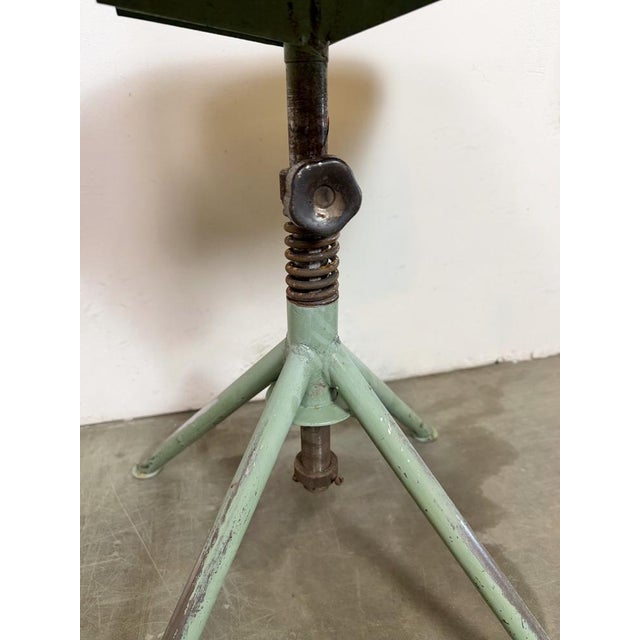 Industrial Green Workshop Chair, 1950s For Sale - Image 14 of 18