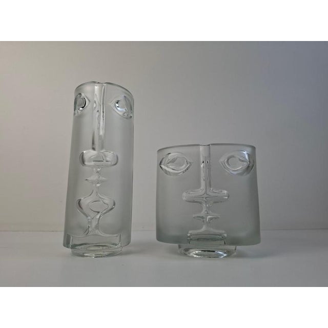 Model 3483 and 3484 Face Vases by Adolf Matura for Sklo Union, 1972, Set of 2 For Sale - Image 18 of 18