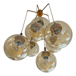 Vintage Cascade Lamp from Glashütte Limburg, 1960s