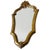 Wood Mid-Century Baroque Style Gold Leaf-Gilded Crest Mirror, 1950s For Sale - Image 7 of 8