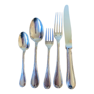 Vintage Christofle Rubans Silverplate Service for 4, 20 Pieces