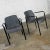 Early 21st Century Vintage Modern Armchairs Herman Miller Chrome & Black Original Fabric, a Pair For Sale - Image 5 of 13