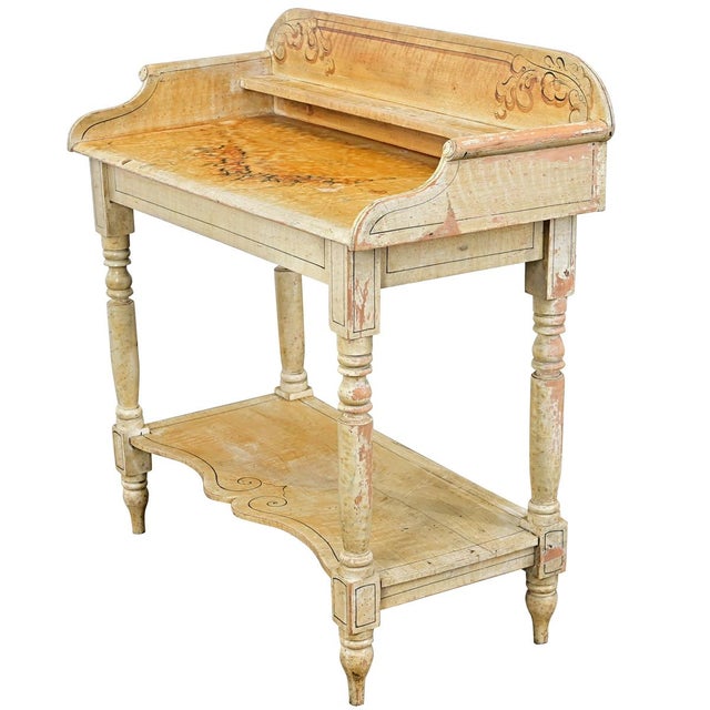 Brown English 19th Century Faux Bois Vanity Table For Sale - Image 8 of 16