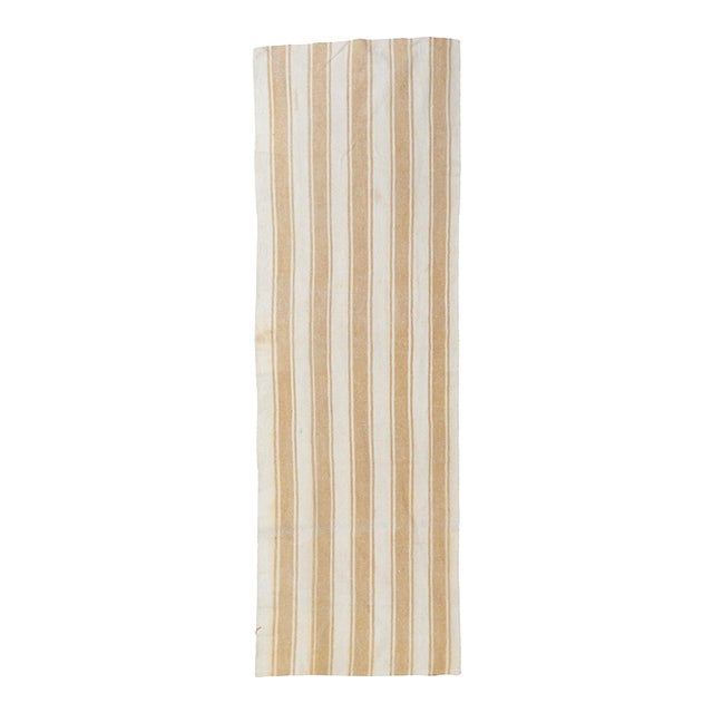 Vintage Striped Kilim Runner - 2`9″ X 8`0″ For Sale