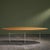This oval coffee table from 1960s Germany combines a restrained industrial structure with the warmth of natural ash wood....