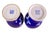 Ceramic Pair Chinese Porcelain Cobalt Vases, Early 20th Century For Sale - Image 7 of 8