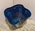 Large Signed 1993 Gunnar Cyrén for Orrefors Cobalt Blue Handkerchief Art Glass Centerpiece Bowl For Sale - Image 12 of 15