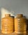 Vintage Glazed Ceramic Ribbed Lidded Urns - A Pair For Sale - Image 9 of 12
