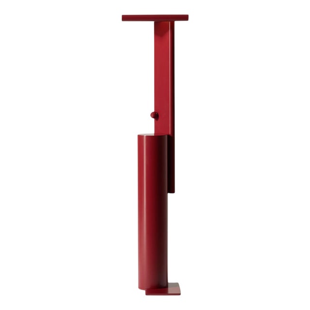 Polyshape Red Aluminium Floor Lamp by Ferrerol Babin for Cassina For Sale