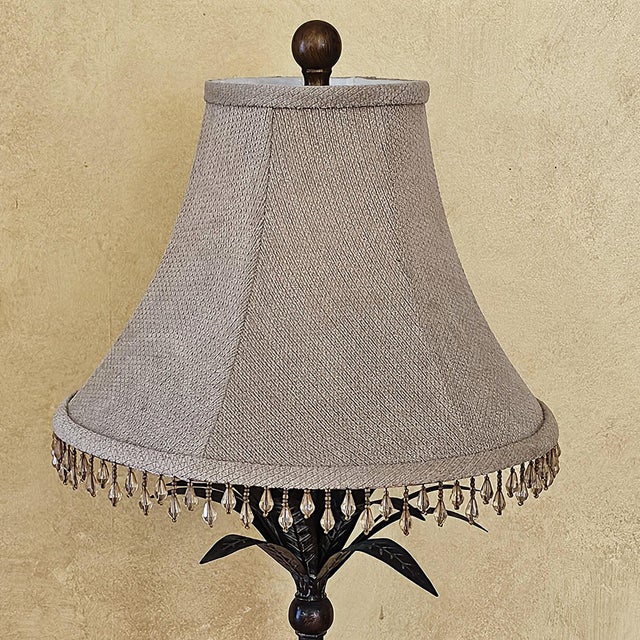 Berman Camel Table Lamp With Palm Motif Stem, Bronze-Tone Desert Safari Accent Lamp, 29"h For Sale - Image 17 of 18