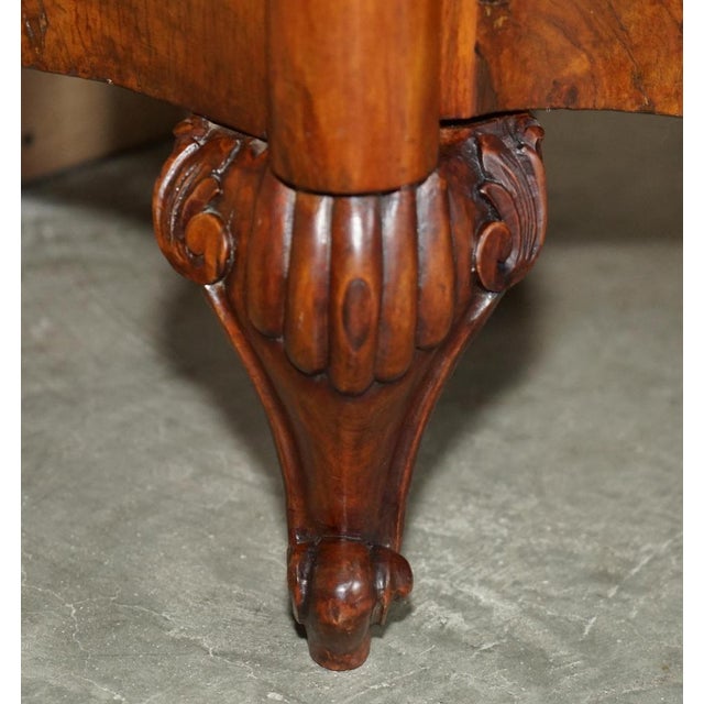 Antique Victorian Burl Walnut Nightstands, Set of 2 For Sale - Image 9 of 18