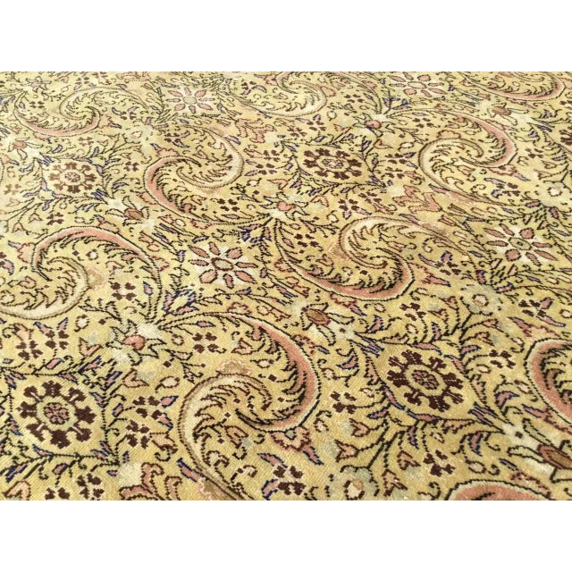 1930's Handmade Oushak Rug - 95" X 142" For Sale - Image 4 of 13