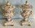1960s Vtg. Pair of Italian Charleston Line Porcelain Lidded Lamp W/Roses For Sale - Image 5 of 13