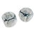Pair of Glass 1.5” Dice Paperweights For Sale