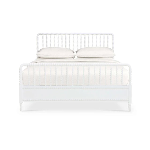 Constructed with mahogany and in our lightly distressed Architectural White finish. This beautifully crafted bedframe...