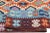 1990s 1990s Shabby Chic Kilim Beige Blue Wool Rug - 6'8" X 9'5" For Sale - Image 5 of 7