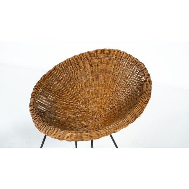 Mid-Century Rattan Armchair, 1970s For Sale - Image 10 of 17