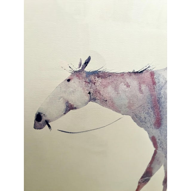 Late 20th Century Carol Grigg 'The Guardians' Native American Watercolor Lithograph, 1980s For Sale - Image 5 of 12