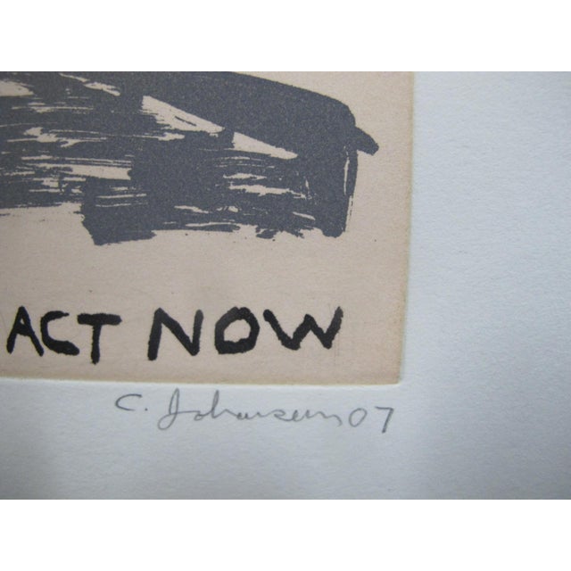 Chris Johanson Signed Limited Aquatint Print Perceptions #7 Happening Right Now For Sale In Portland, OR - Image 6 of 8