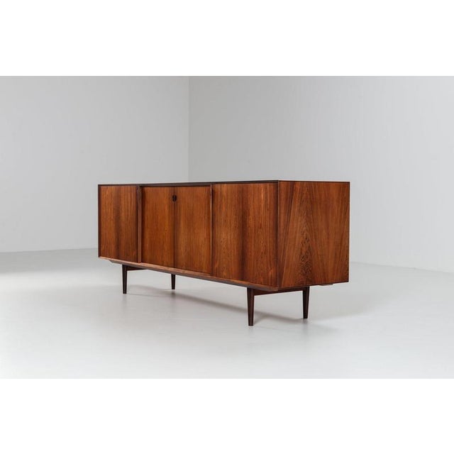 Wood Sideboard in Rosewood attributed to Henry Rosengren Hansen for Brande Møbelindustri, Denmark, 1960s For Sale - Image 7 of 18