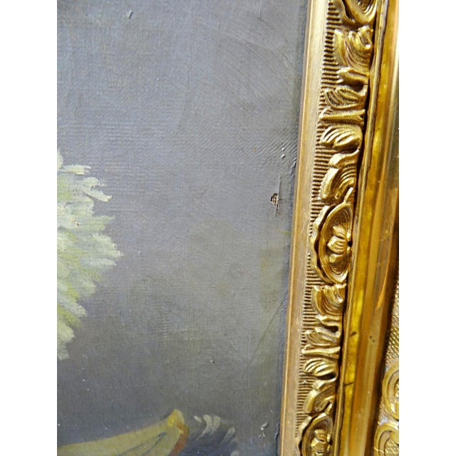 L. Porte, Still Life with Chrysanthemums, 1888, Oil on Canvas, Framed For Sale - Image 13 of 15