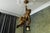 1950s Large German Black Forest Carved Wood Mountaineer with Lantern, 1950s For Sale - Image 5 of 18