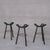 Black Mid-Century Stained Marbella Bar Stools, 1970s, Set of 3 For Sale - Image 8 of 9